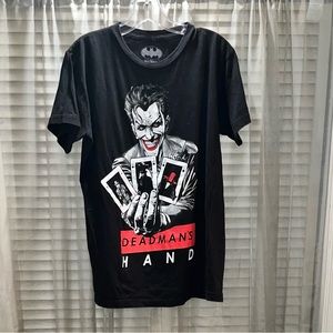 BATMAN Joker Deadman’s Hand sShort Sleeve T-shirt. Sz S.